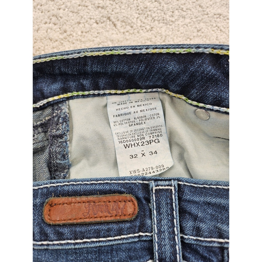 Wrangler Rock 47 Womens Ultra Low Rise Bootcut Jeans Dark Wash 32x34 NWT - Picture 12 of 12